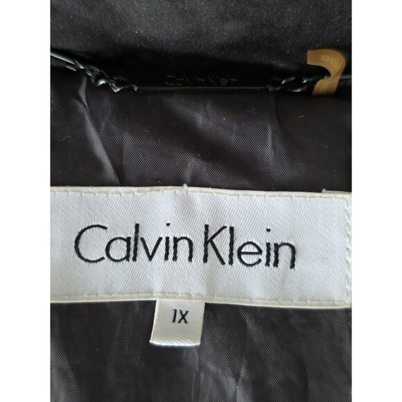 Calvin Klein Full Length Down Puffer Coat Women's size XL Parka Winter NO HOOD - Picture 4 of 16